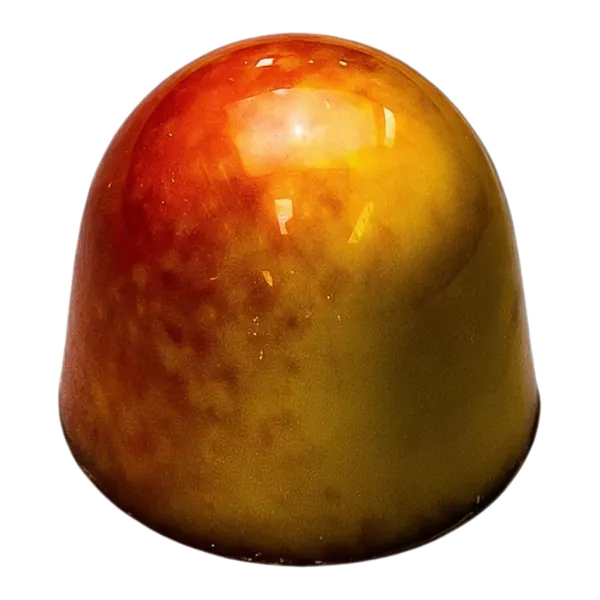 Likeur 43: glanzende goudkleurige ronde bonbon